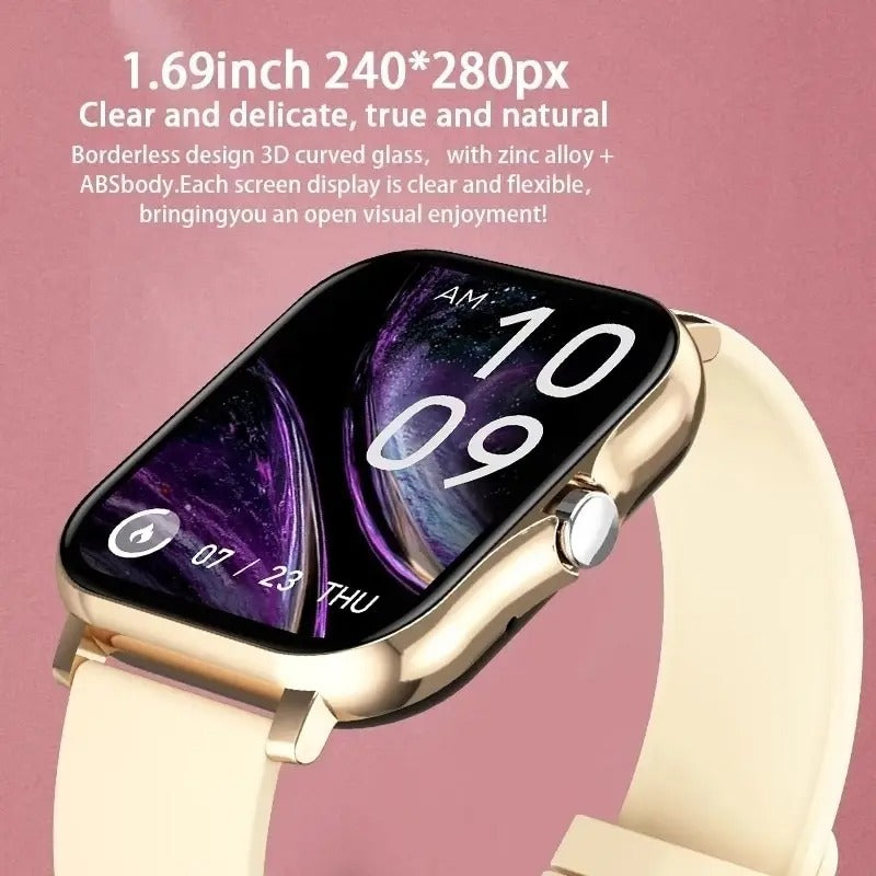 Smartwatch da uomo/donna - Chiamate Bluetooth, fitness e sport con display completamente touch