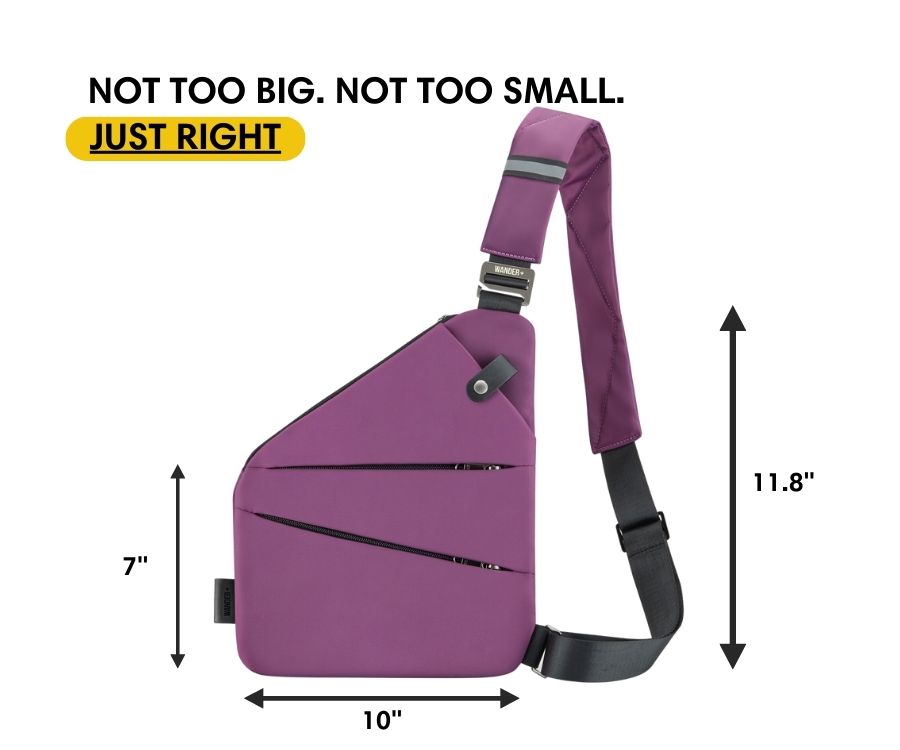 Anti-Theft Travel Bag — Concealed Zipper Design & Secure Front Pockets