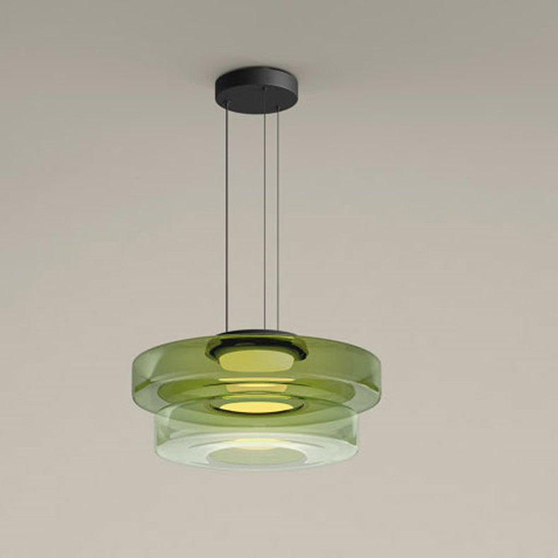 Bauhaus-Style Glass Pendant Light — Classic Moon Design