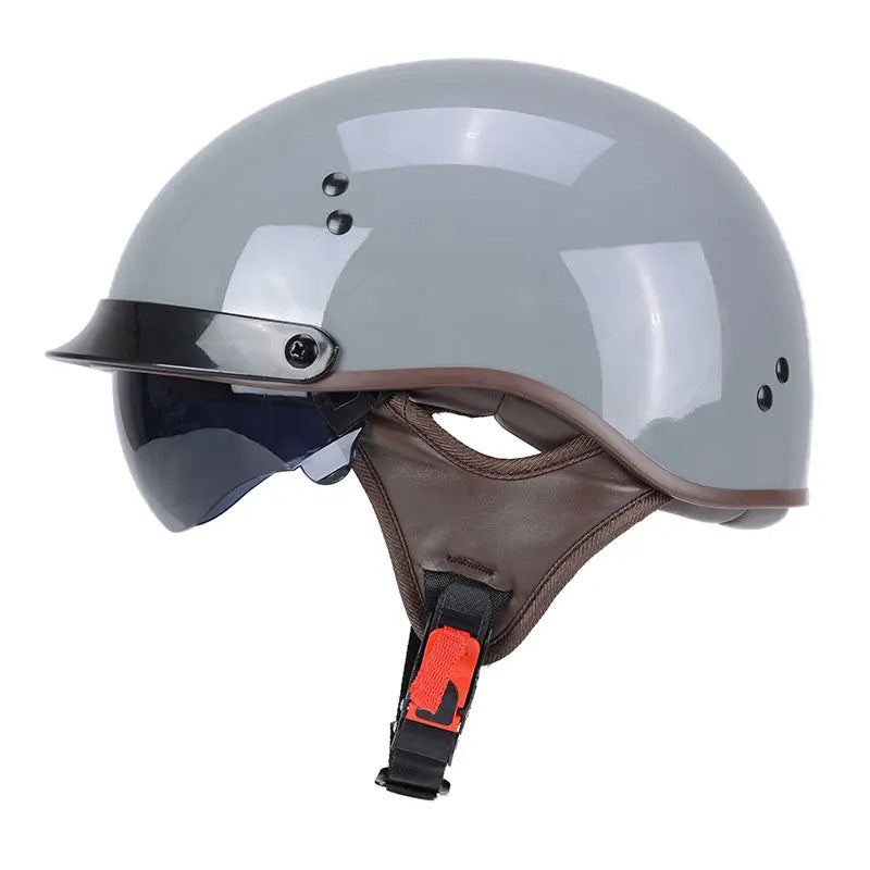 Chopper-Sonnenbrillenhelm — DOT-zugelassenes, hochklappbares UV-Visier