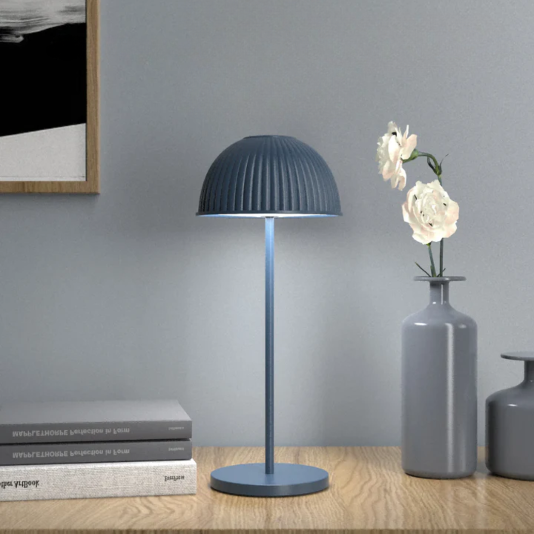 Nytera Mushroom LED Table Lamp With Soft Warm Glow For Living Rooms