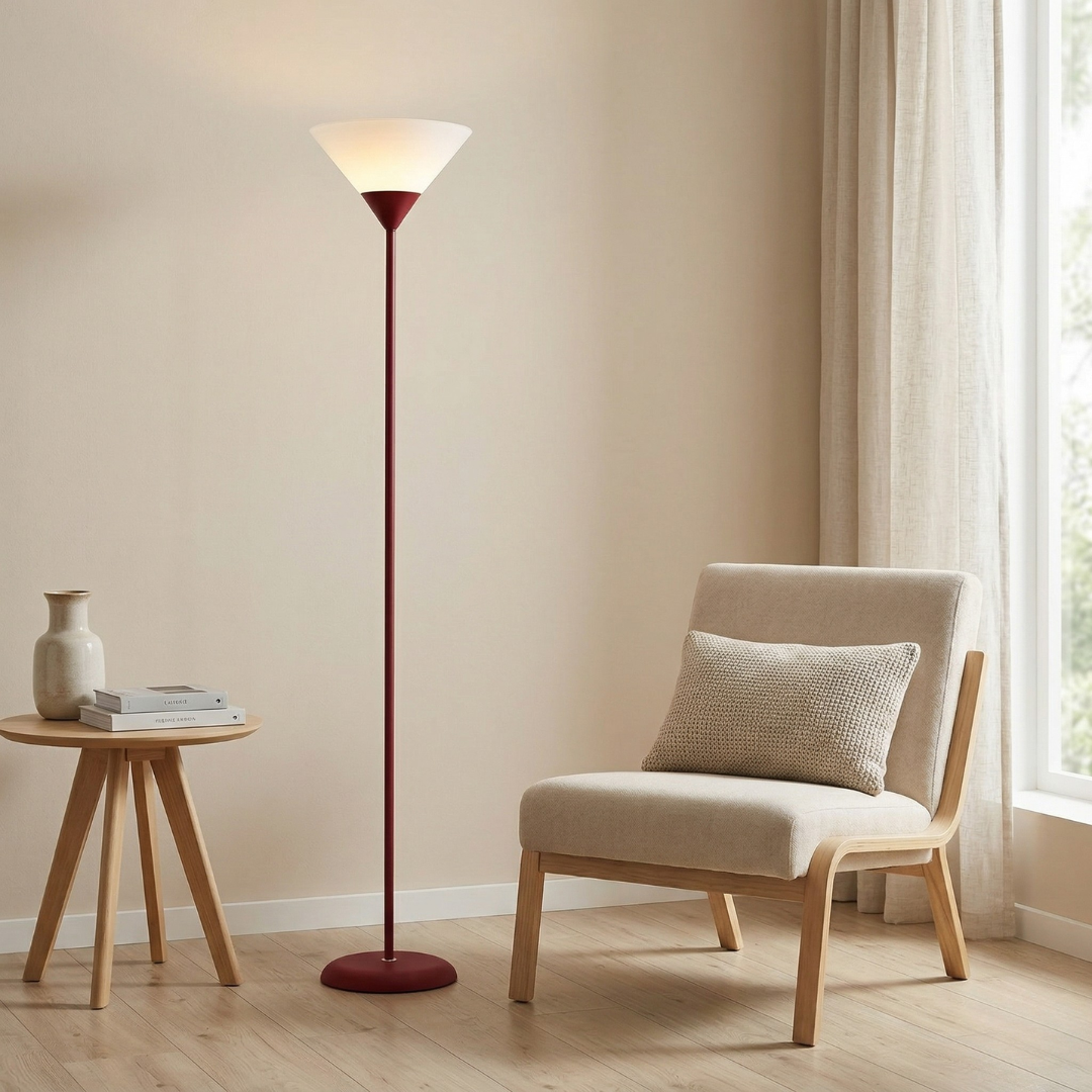 Moderní 60palcová stojací LED lampa, nastavitelný jas, štíhlý profil