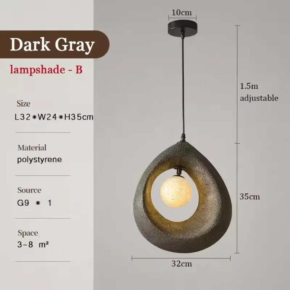 Arata Minimalist Pendant Light With Wabi Sabi Style For Homes