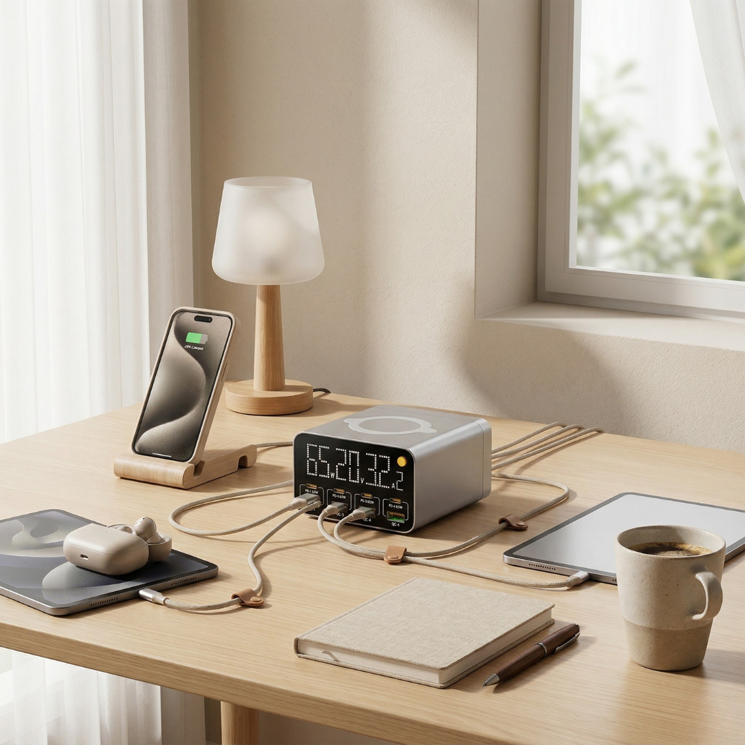 Multi-Port USB Charging Station — Power Delivery & Quick Charge 3.0