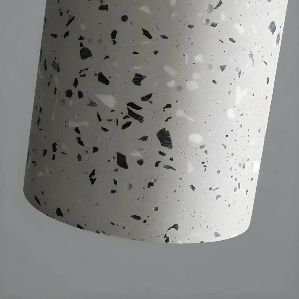 NovaCrest Cement Pendant Luminaire With Industrial Style For Dining And Living