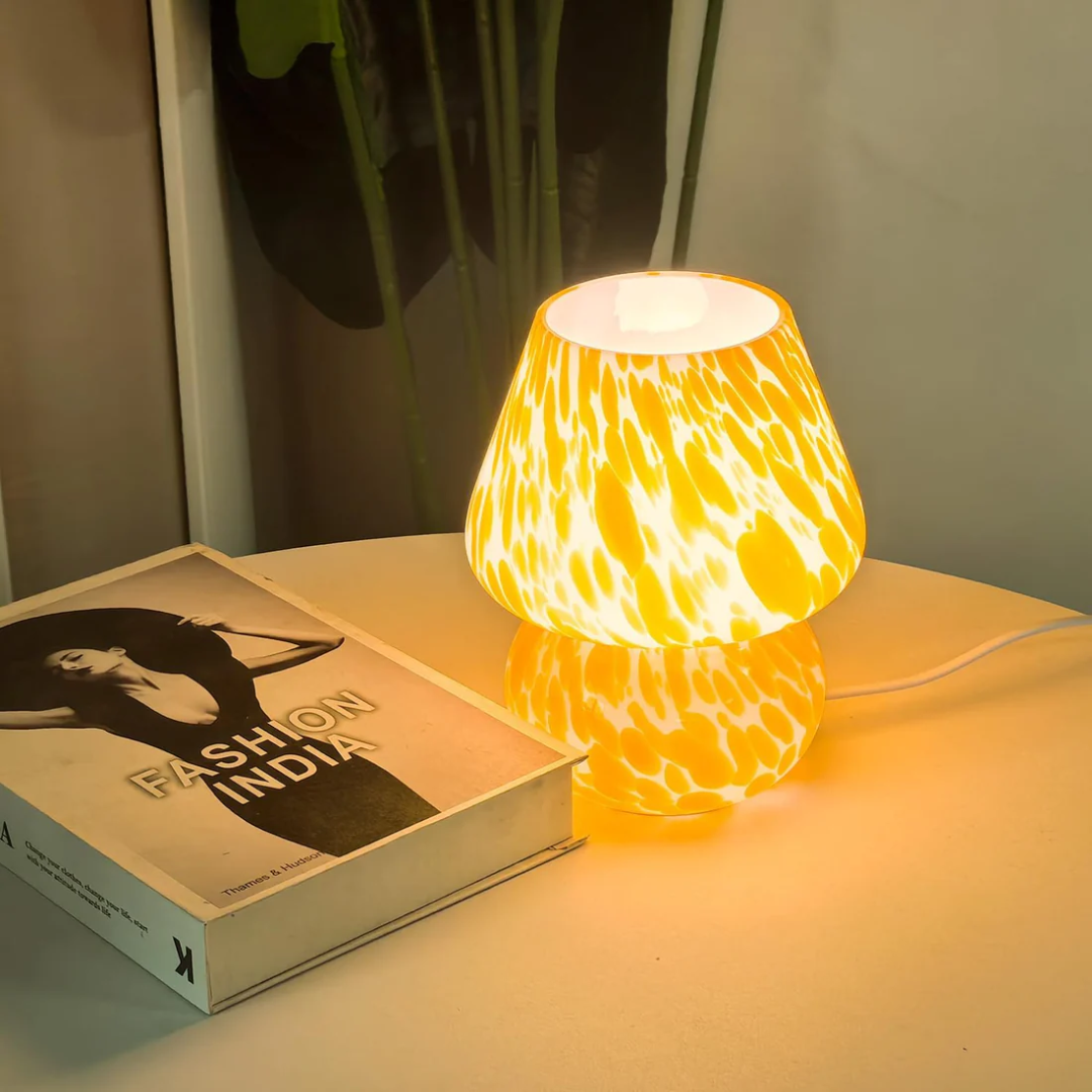 Norlune Nightstand Light With Colorful Mushroom Theme In Kids Room