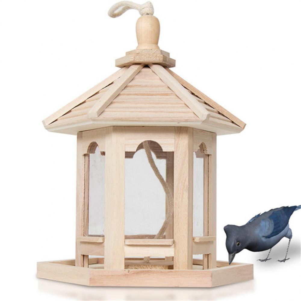 Wooden Transparent Household Bird Feeder | Filindra