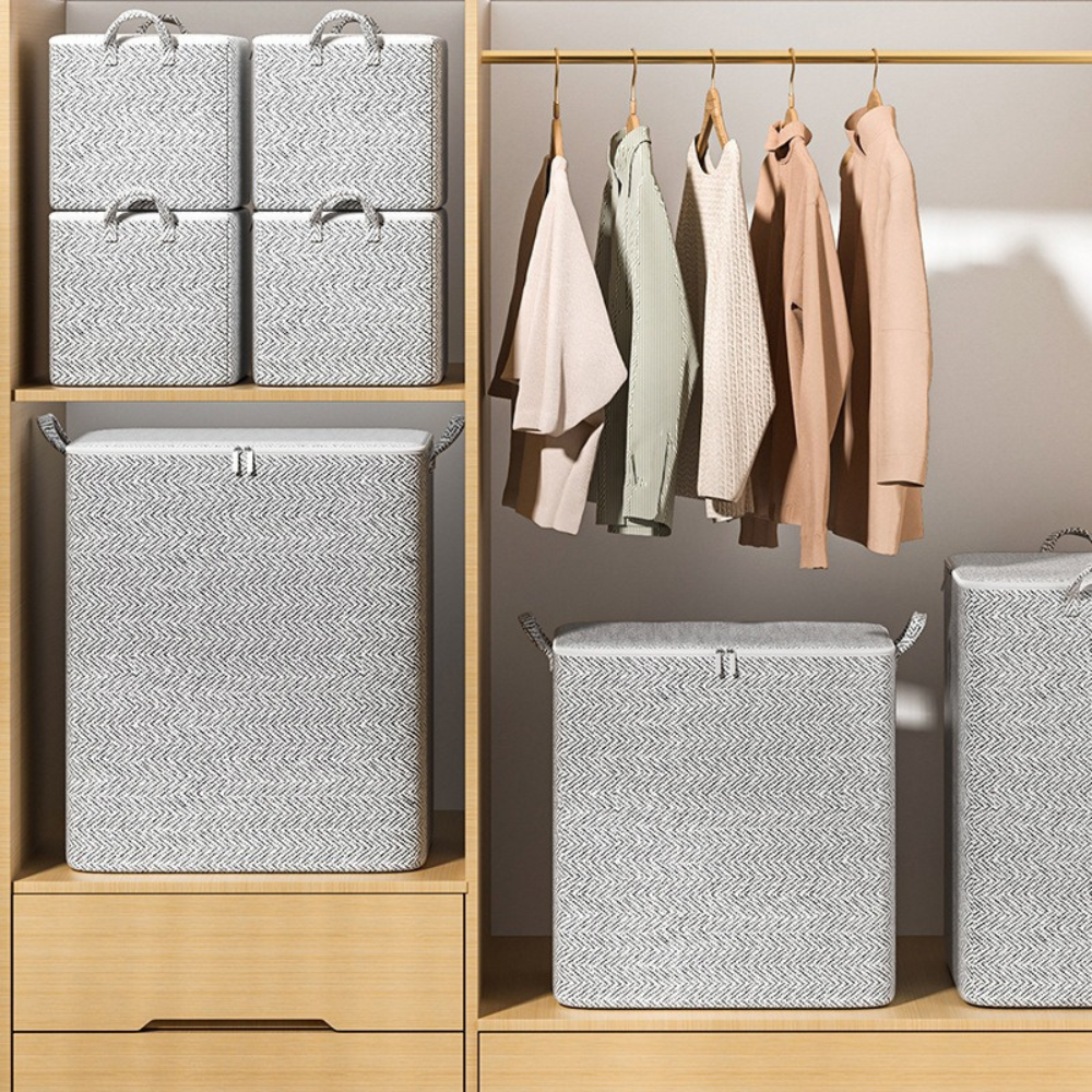 XL Clothes Storage Container Box with Handles | Filindra