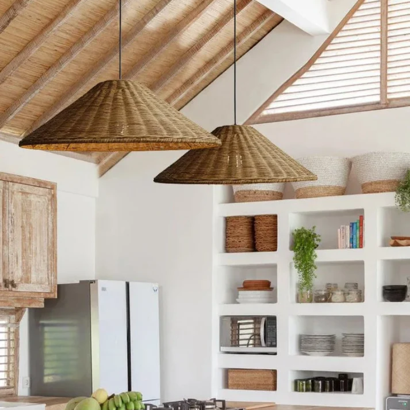 EverBamboo LED Hanging Pendant Light For Scandinavian Ceiling Decor