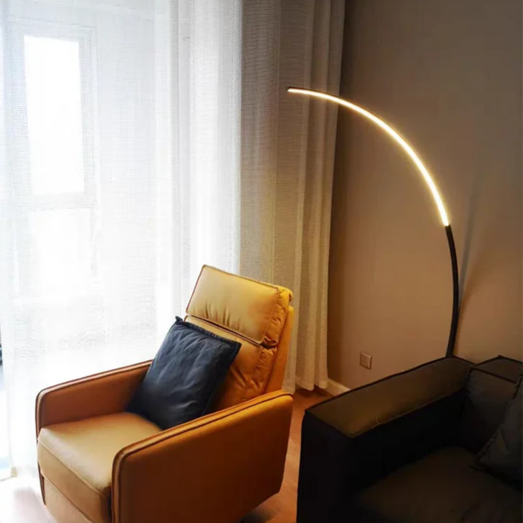 Solmere Arc Floor Lamp For Bedrooms And Living Rooms At Home