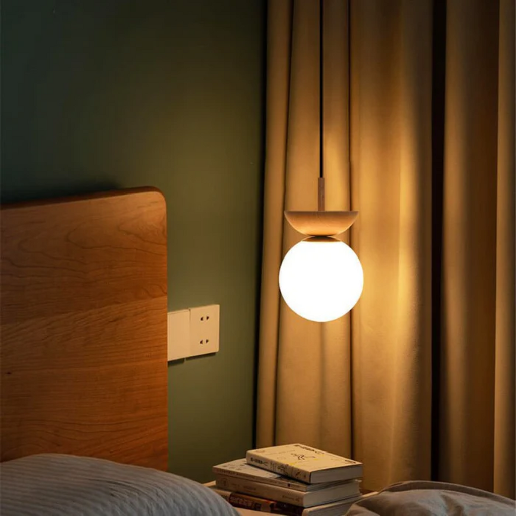 LyraLumen Japanese Style Dining Pendant Lamp With Three Separate Color Temperatures