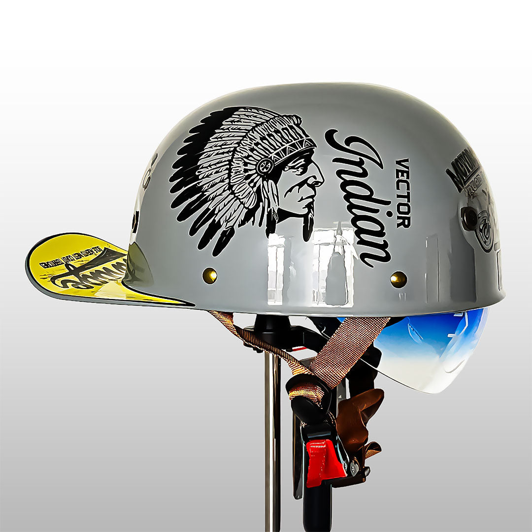 DOT & ECE Certified Moto Baseball Cap Style Helmet