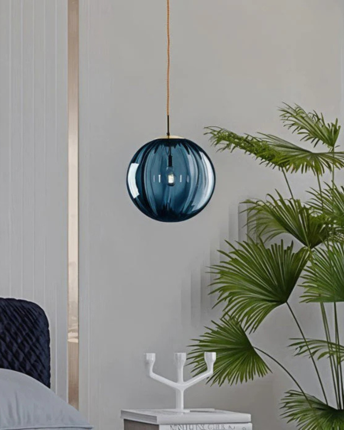 VeraLux vintage taklampa i bärnstensfärgat glas med varmt sken