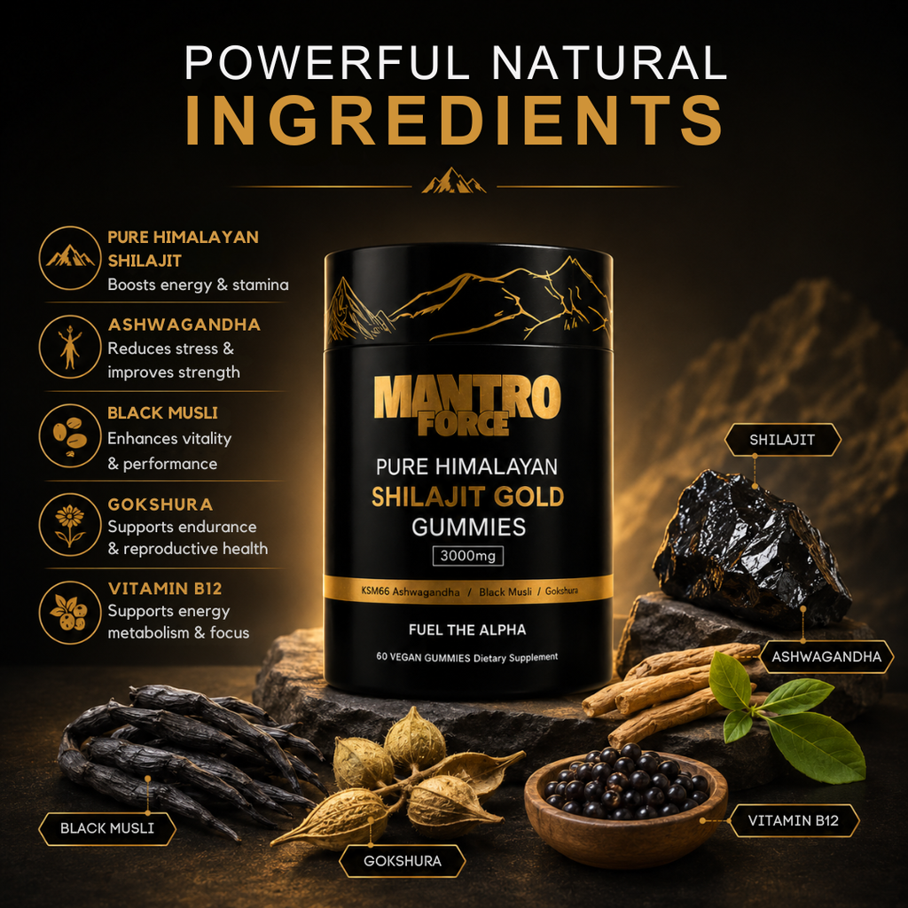 Premium Shilajit Gummies — Himalayan Extract, Energy & Vitality Support