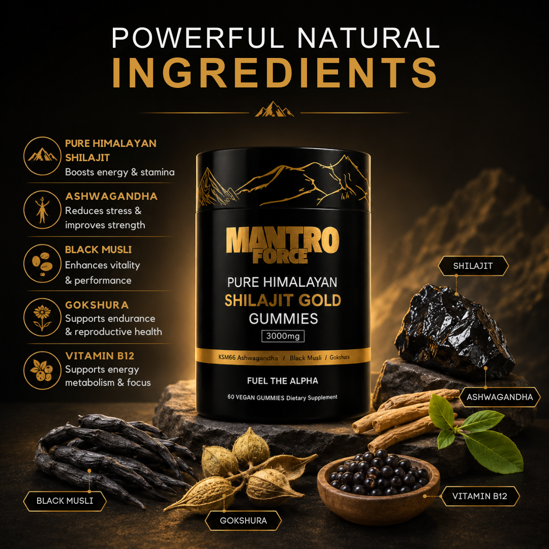 Premium Shilajit Gummies — Himalayan Extract, Energy & Vitality Support