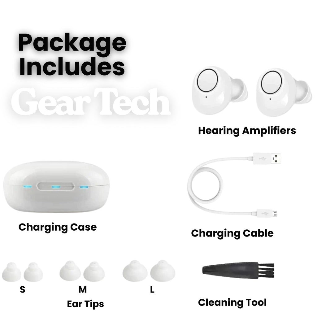 Bluetooth-In-Ear-Hörgeräte – Wiederaufladbares digitales Design, per App steuerbar