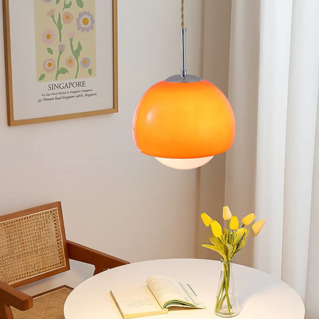 NovaLume Pendant Light With Glass Globe For Dining Table In Bauhaus Style