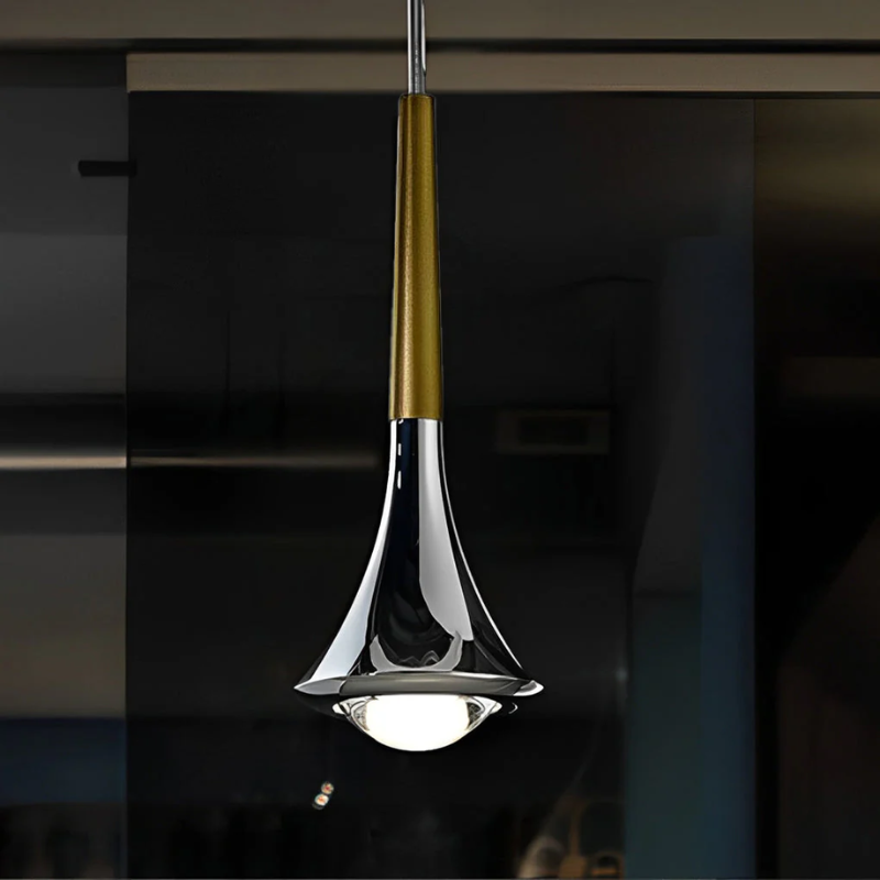 Lunora Teardrop Pendant Light With Matte Aluminum Finish Nordic Style