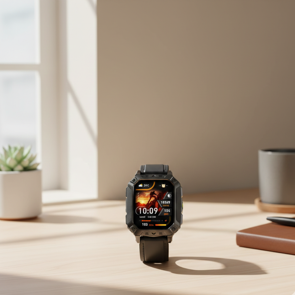 Voděodolné fitness chytré hodinky — AMOLED displej, nepřetržité sledování aktivity