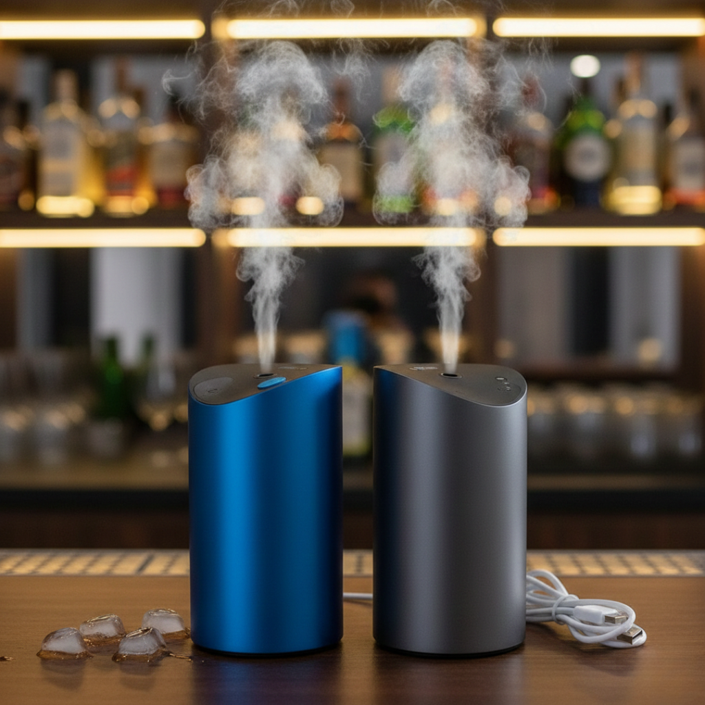 Bezdrátový přenosný aroma difuzér — vestavěná dobíjecí baterie, bezvodý mechanismus