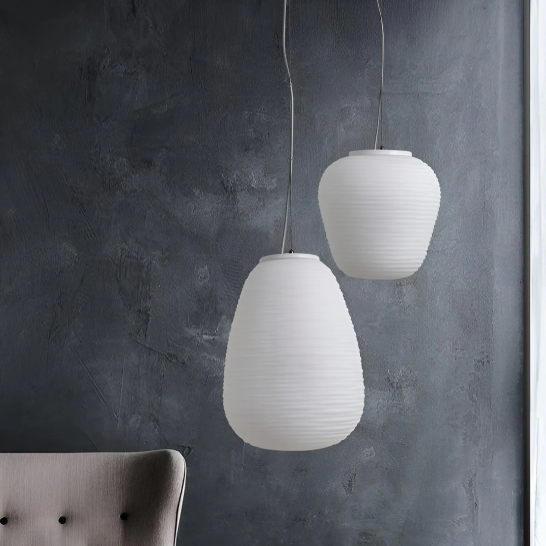 Asteri Opal Nordic Glas Pendelleuchte für Esszimmer-Ambiente