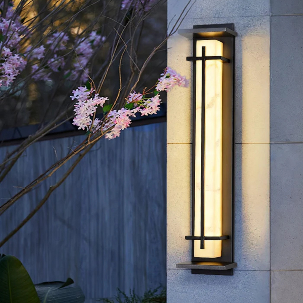 Aurelia Weatherproof Stainless Steel Outdoor Wall Lamp With LEDs For Outdoor Spaces