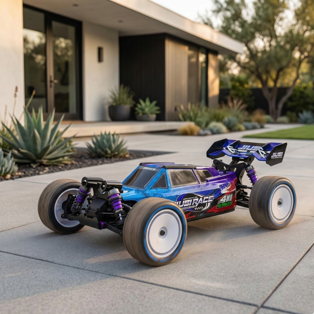 Coche de carreras RC todoterreno 4WD sin escobillas a escala 1:12 y alta velocidad