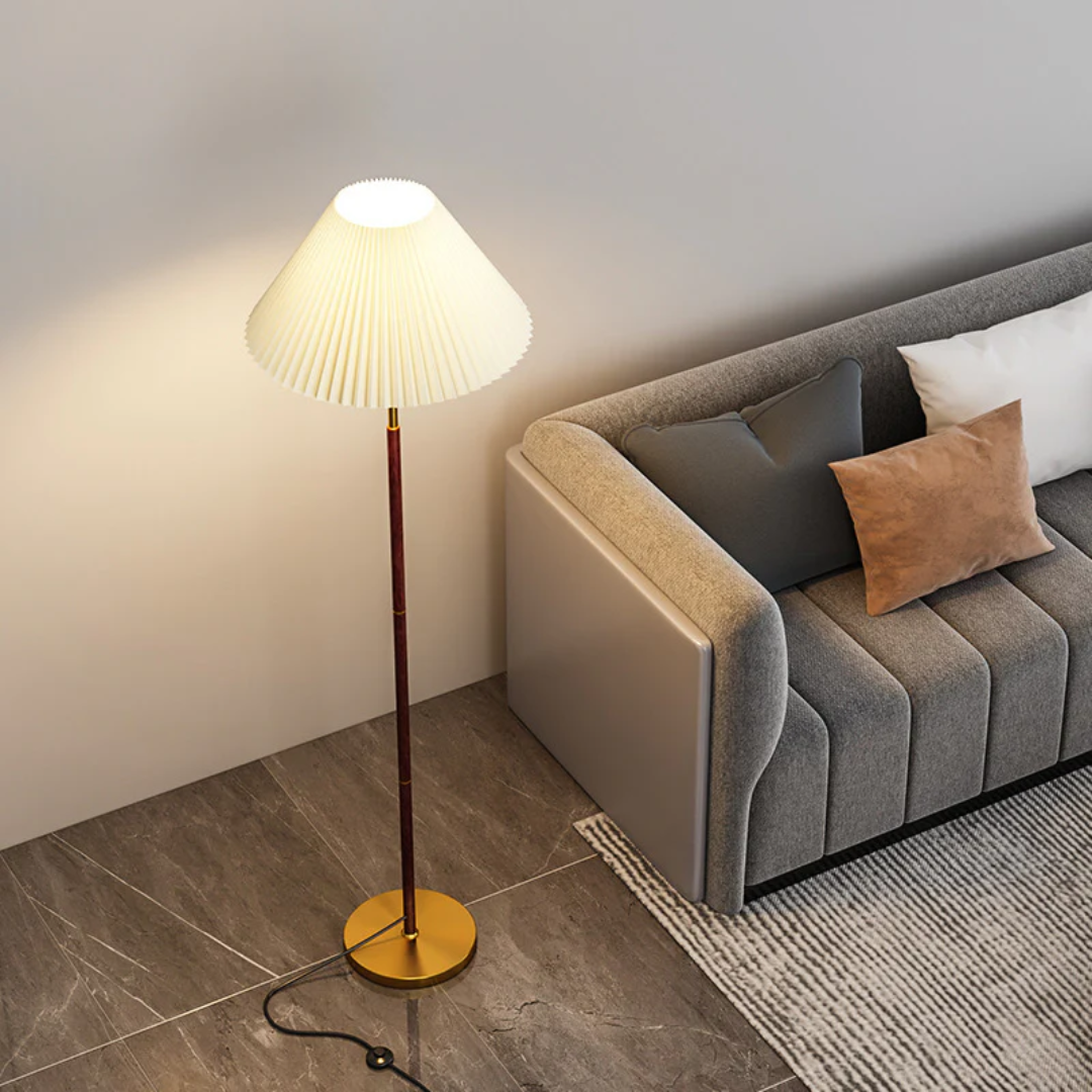 Aurea Floor Lamp With Rice Paper Panel And Gentle Warm Glow