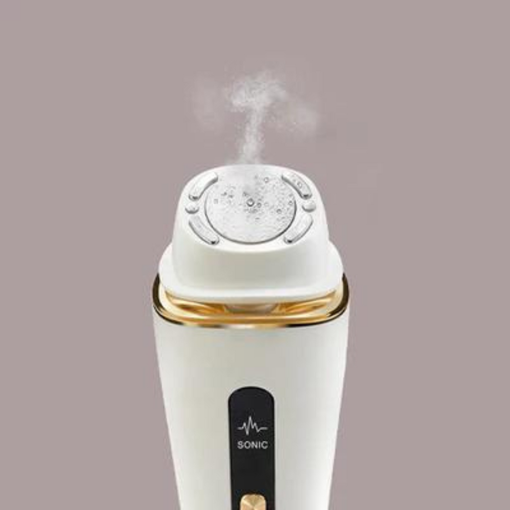 Dispositivo facial BeautyPulse 3 em 1 — Limpeza, massagem e terapia de luz