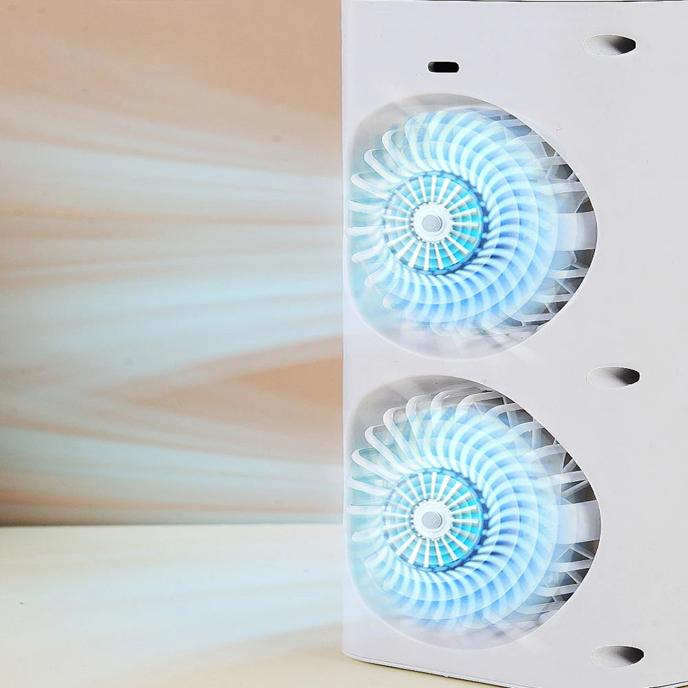Mini Portable Air Conditioner Desk Fan with Spray Cooling | Filindra