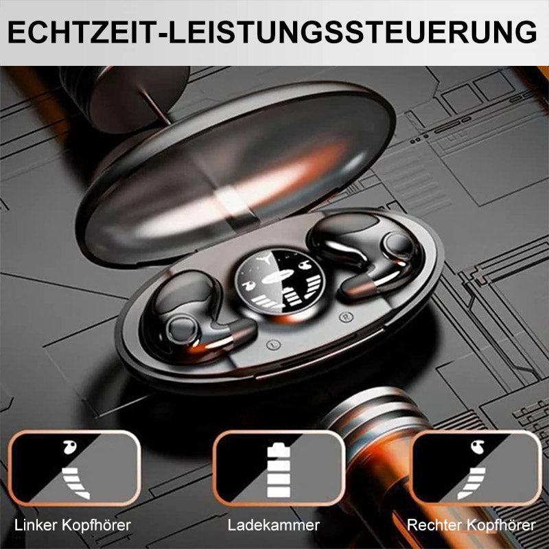 IPX5 Waterproof Wireless Earbuds — Lightweight Ergonomic Design, Low-Profile Sleep Comfort