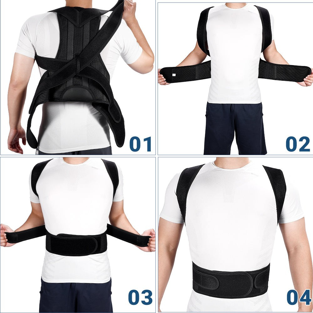 AlignEase unisex-lendensteunbrace, ontwerp met dubbele zone, lichtgewicht en ademend