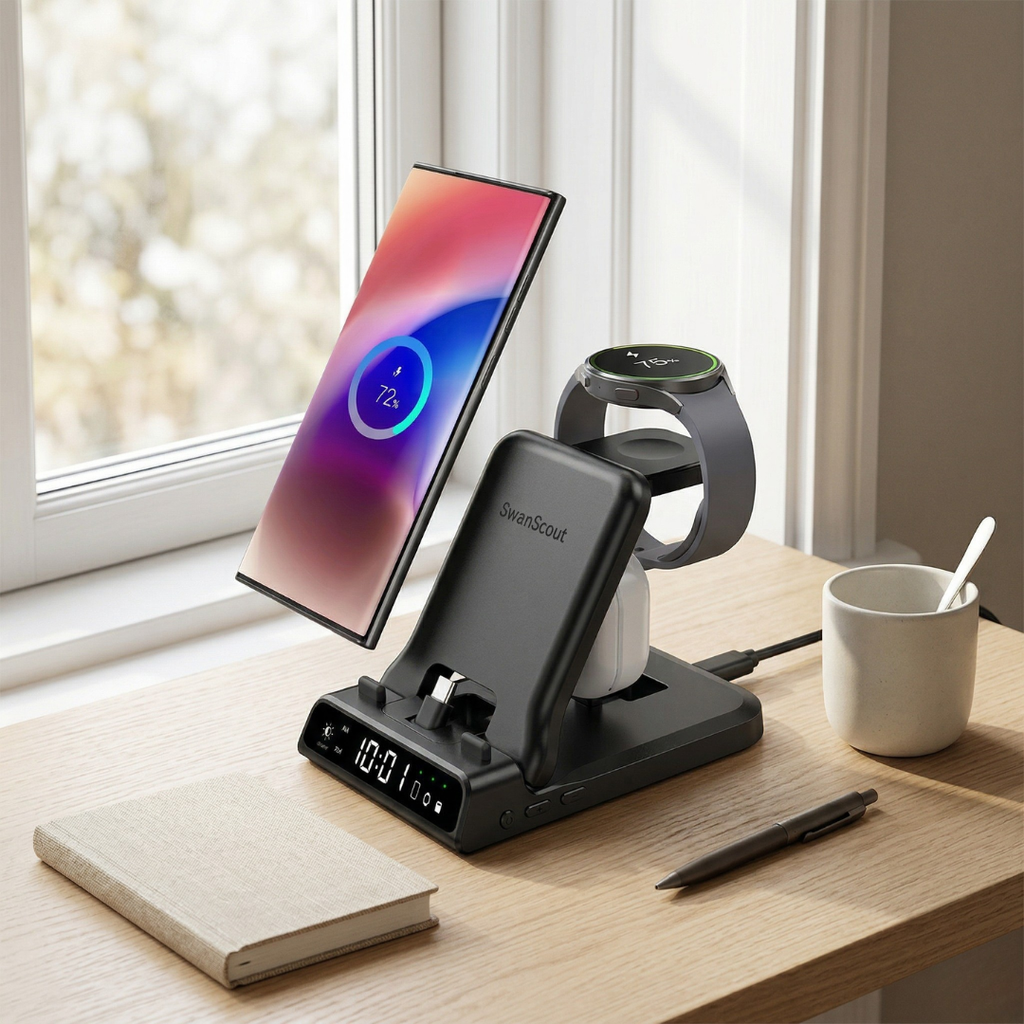 محور شحن متعدد الأجهزة USB-C من SwanScout 701S
