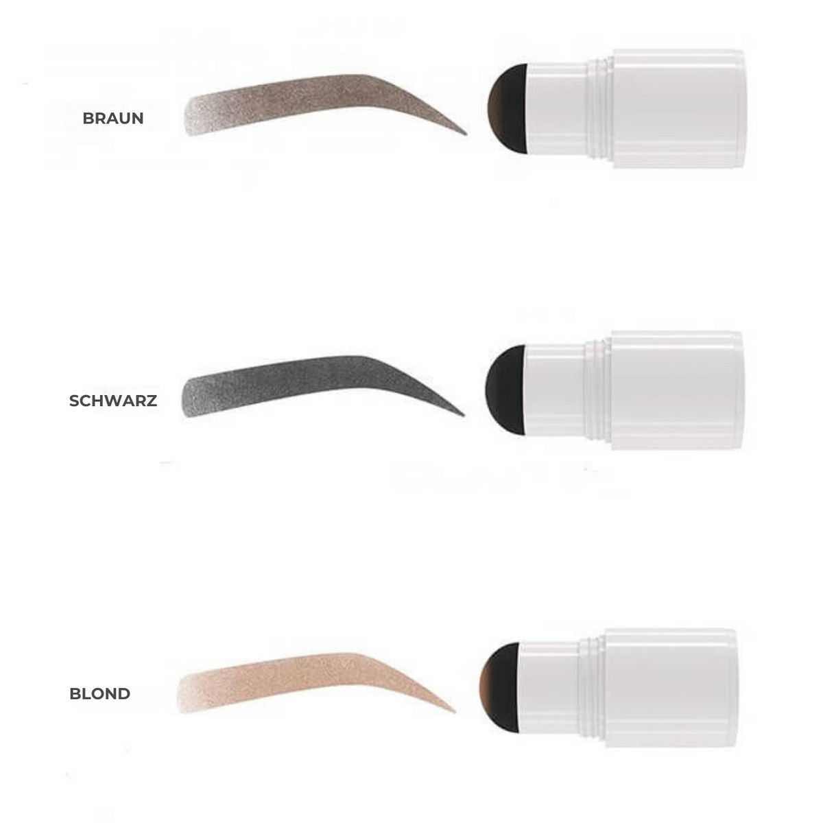Kit de tampon à sourcils BrowMaster — Gabarits pour dessiner et coiffer les sourcils