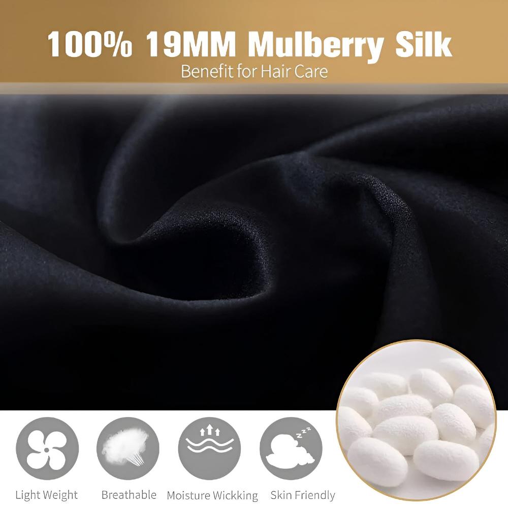 Silky-Slumber-Schlafhaube – doppellagige Haarschutzhaube