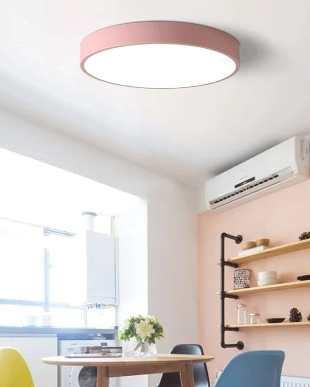 SolaraLume Minimal Modern Ceiling Light With Warm Ambient Glow