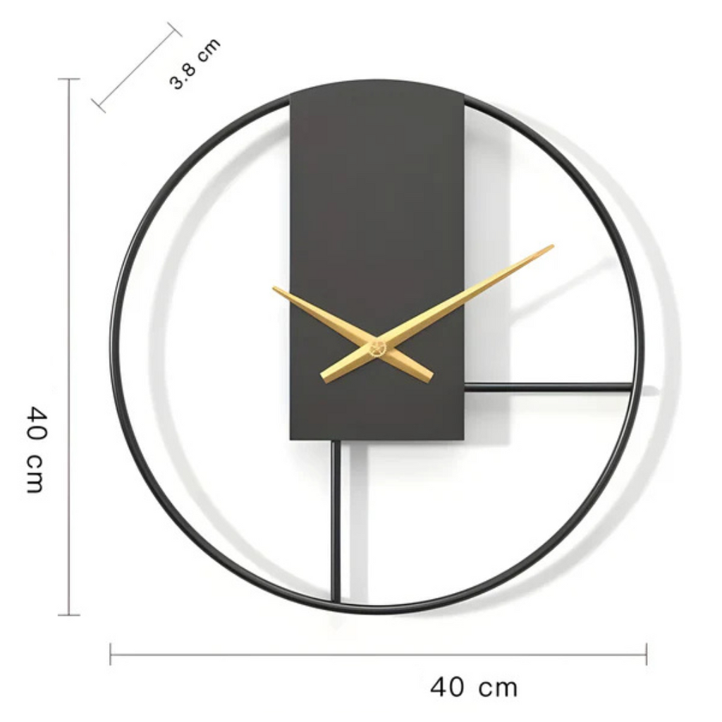 Orologio da parete silenzioso e minimalista Aurelia per decorazione soggiorno