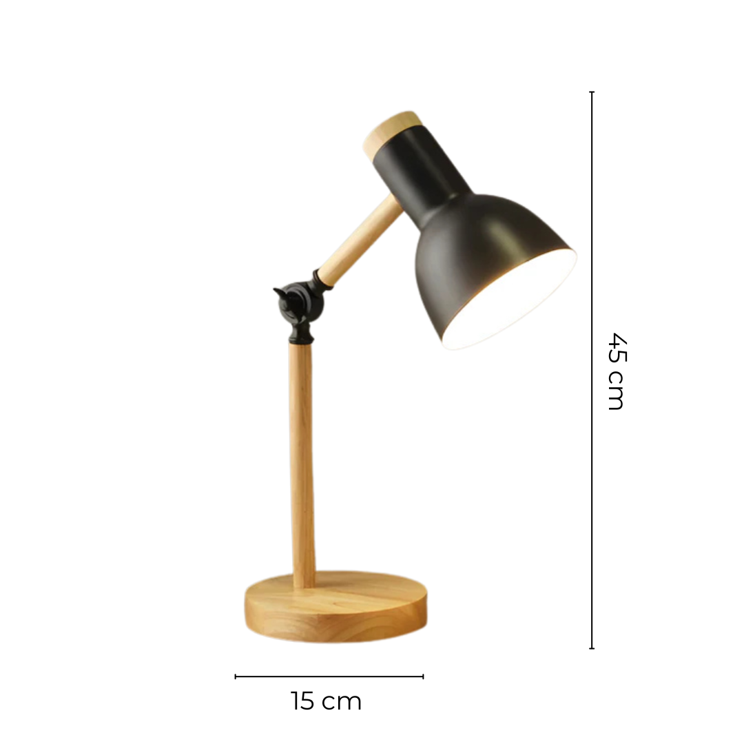 Liora Macaron Adjustable Led Wood Table Lamp Warm Glow Home