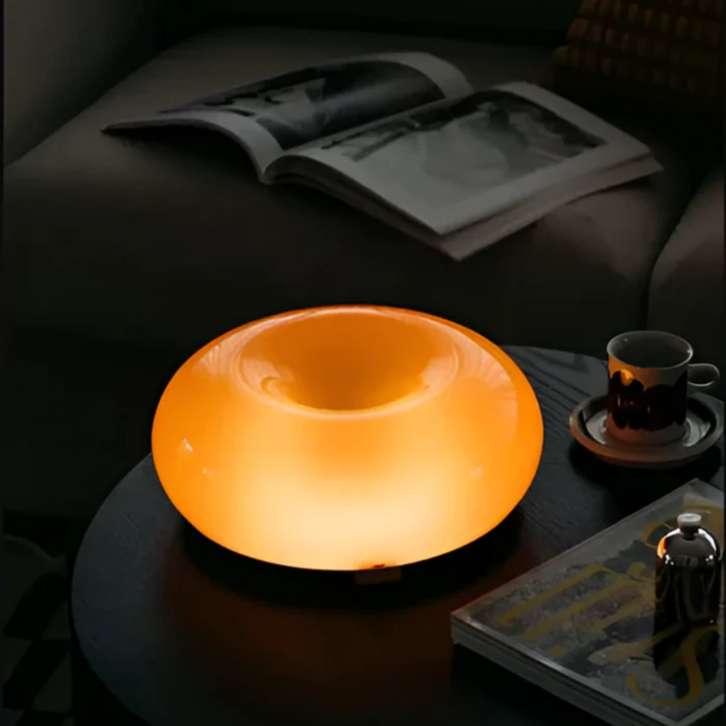Orinova Donut Glass Wall Light By Ardentra With Warm Glow