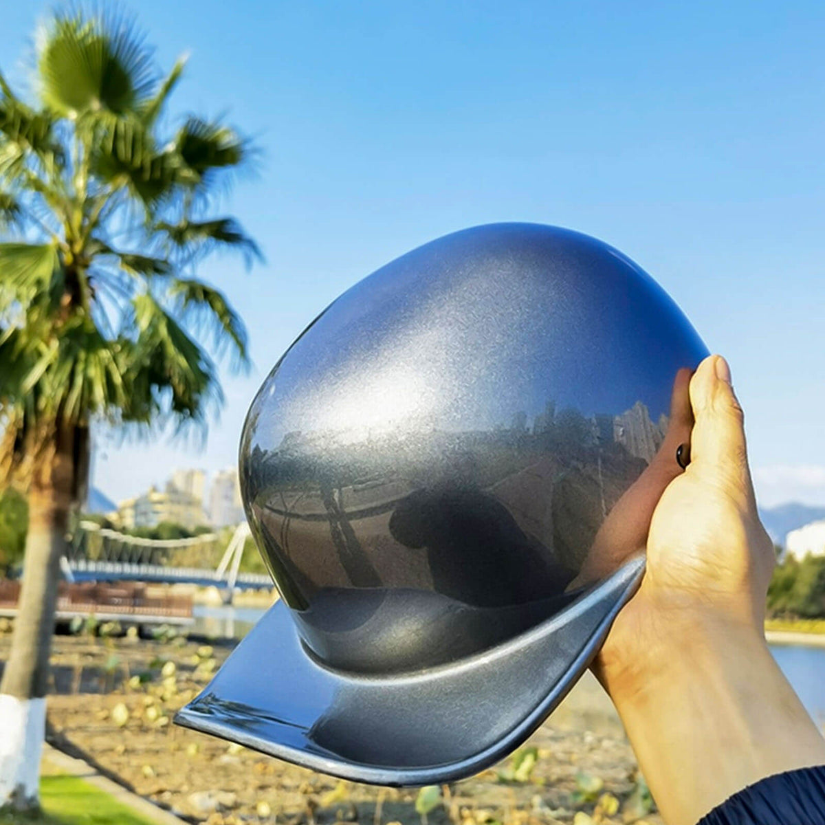 Motorradhelm im Baseballkappen-Stil - DOT-geprüfte Schutzausrüstung für Fahrer