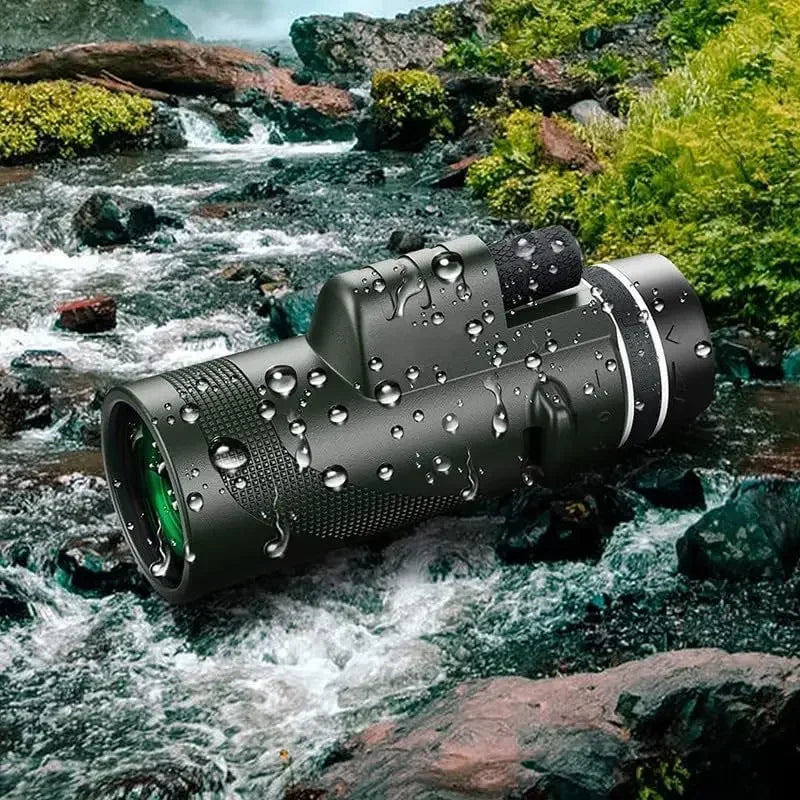 Monokular-Teleskop in Militärqualität mit 8-facher Vergrößerung — Smartphone-Sicht auf über 1000 Yards