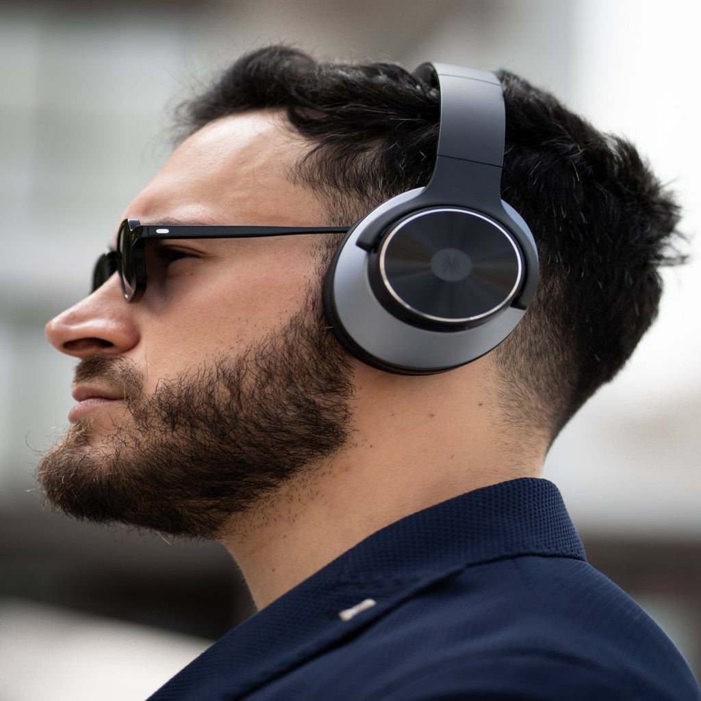 Kirrea trådlösa over-ear-hörlurar — aktiv brusreducering, Bluetooth 5.0, inbyggd mikrofon