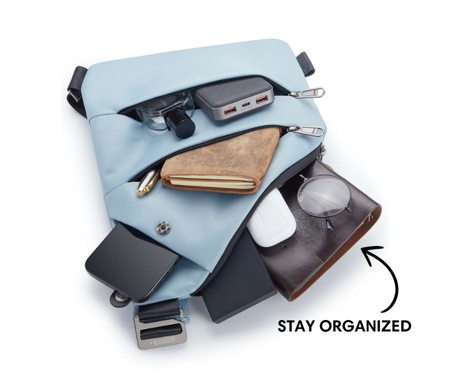 Anti-Theft Travel Bag — Concealed Zipper Design & Secure Front Pockets