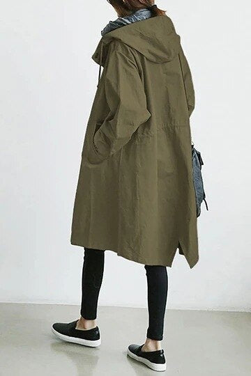 EleganCoat Women's Long Trench Coat Jacket — Stylish Fall Layer