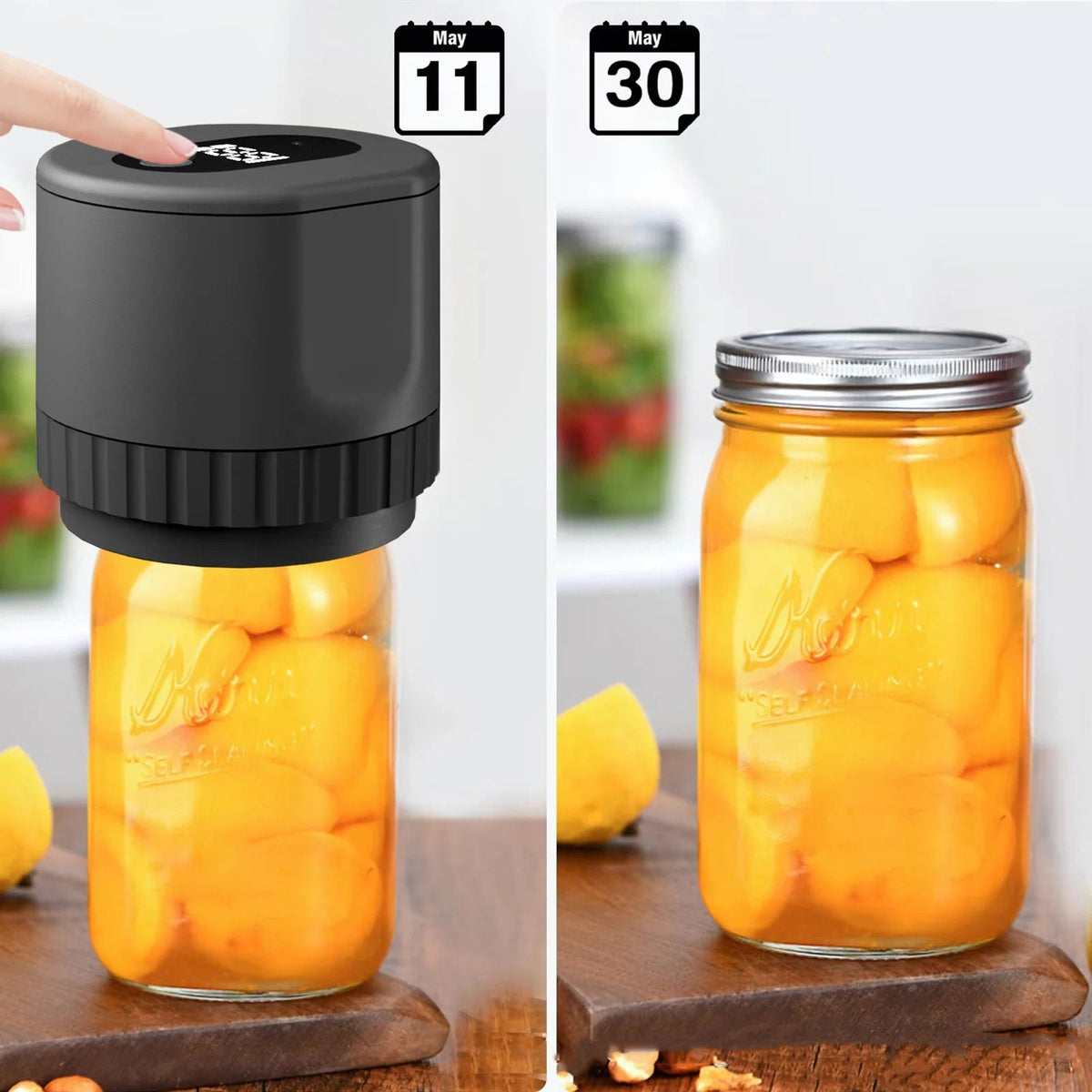 Premium Electric Mason Jar Vacuum Sealer Kit — Airtight Seal