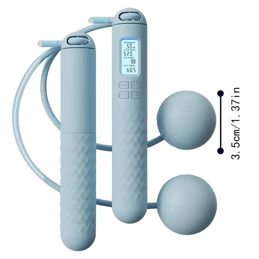 AeroFlex Cordless Weighted Jump Rope — Digital Counter