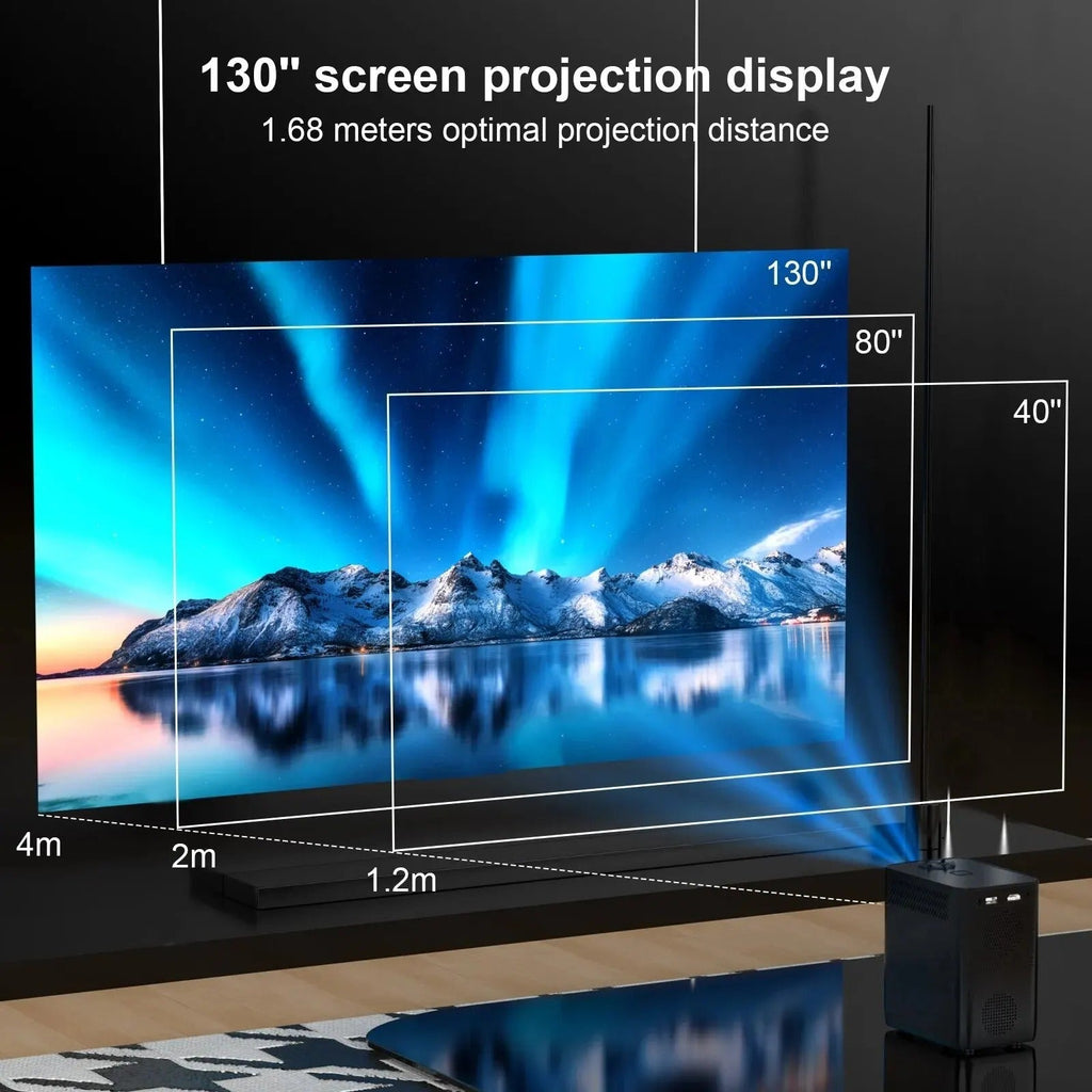 Bærbar Android WiFi 4K-smartprojektor — Trådløs streaming