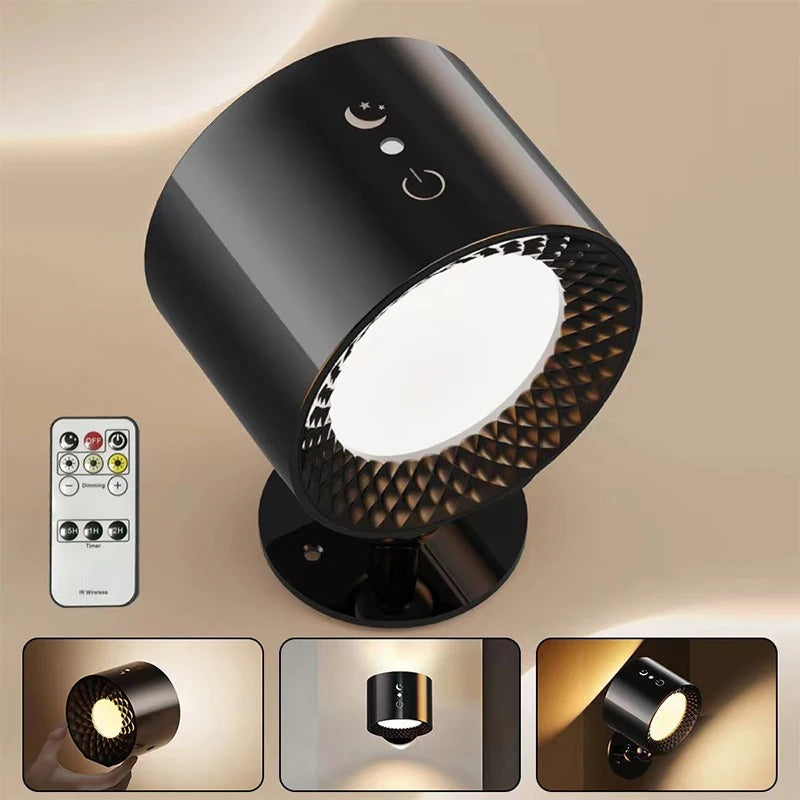 Ładowalna magnetyczna lampa ścienna LED 360° — regulowana lampa bezprzewodowa