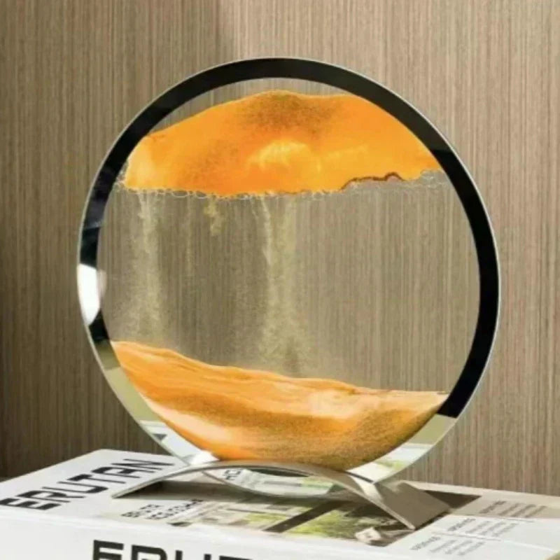 Velora Drift Sand Lamp — Moving Sand Art Sculpture, Soothing Ambient Light