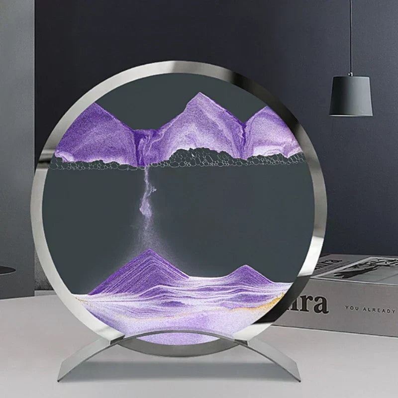 Velora Drift Sand Lamp — Moving Sand Art Sculpture, Soothing Ambient Light